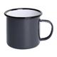 Olympia Enamel Mug Grey 350ml (Pack of 6)