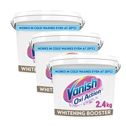 Vanish Oxi Action Stain Remover Powder For Whites 2.4Kg 3262152 - 3 for 2