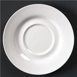 Olympia Lumina Round Saucers White 156mm (6 pack)