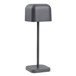 Olympia Lucca Table Lamp Squared Dome Grey 200mm