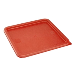 Hygiplas Square Food Storage Container Lid Red Large