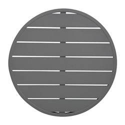 Bolero Aluminium Round Table Top Dark Grey 580mm