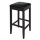 Bolero Faux Leather High Bar Stools Black (2 Pack)