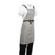 Southside Linen Blend Bib Apron Grey
