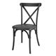 Bolero Manhattan Cross-Back Resin Chairs Black (4 Pack)