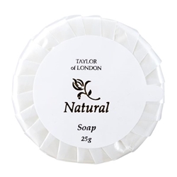 Hotel Complimentary Taylor of London Natural Range Tissue Pleat Soap (100 pack)