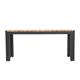 Bolero Rectangular Steel and Acacia Benches 1000mm (2 pack)