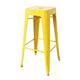 Bolero Bistro Yellow Steel High Stool (4 pack)