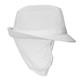 Trilby Hat with Net Snood White S