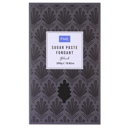PME Sugar Paste Fondant Black 250g