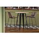 Bolero Bistro Bar Table with Wooden Top Black