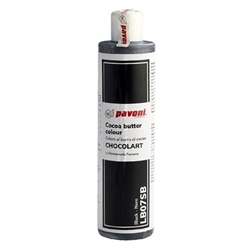 Pavoni Black Coloured Cocoa Butter 200g
