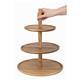 Olympia Acacia 3-Tier Stand 305(Ø) x 395(H)mm