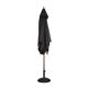 Bolero Square Double Pulley Parasol 2.5m Diameter Black