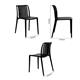 Bolero Verona Café Chairs Black (2 pack)