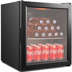 Bottle Cooler Glass Door 50 Litres Black
