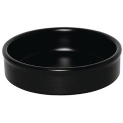 Olympia Mediterranean Stackable Dishes Black 102mm (6 Pack)