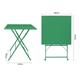 Bolero Perth Forest Green Pavement Style Square Table 600mm