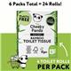 Cheeky Panda Bamboo 3-Ply 4x 200 Sheets Toilet Rolls (Pack of 6) 1102181