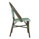 Bolero Parisian Style PE Rattan Chair Green Dot Mix (2 Pack)