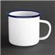 Olympia Large Enamel Soup Mugs 670ml (Pack of 6)