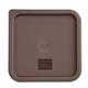 Hygiplas Square Food Storage Container Lid Brown Medium