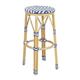 Bolero Parisian Style PE Rattan Bar Stools Blue (2 Pack)