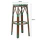 Bolero Parisian Style PE Rattan Bar Stools Green Dot Mix (2 Pack)