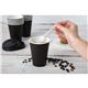 Fiesta Recyclable Coffee Cups Single Wall Black 340ml / 12oz (1000 Pack)