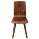 Fameg Wooden Flow Bentwood Walnut Side Chairs (2 pack)