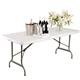 Bolero Rectangular Centre Folding Table 6ft White
