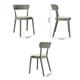 Bolero Mila Café Chairs Moss Grey (2 pack)
