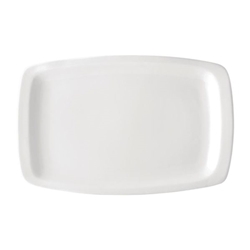 Utopia Titan Rectangular Plates White 230x 360mm (12 Pack)
