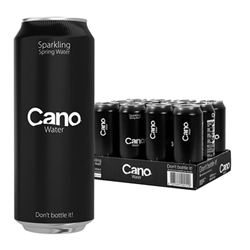 Cano Water Sparkling Resealable Can - 500ml (12 Pack)