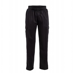 Chef Works Unisex Classic Fit Cargo Chefs Trousers Black L