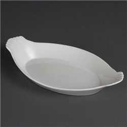 Olympia Whiteware Oval Eared Dishes 320x 177mm (6 pack)