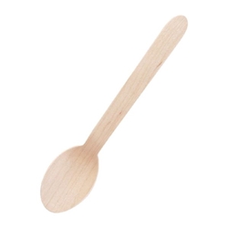 Fiesta Compostable Wooden Dessert Spoons (100 Pack)