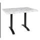 Bolero Pre-Drilled Rectangular Table Top Marble Effect 700mm