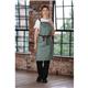 Southside Linen Blend Bib Apron Forest Green