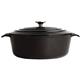 Vogue Black Oval Casserole Dish 6Ltr