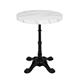 Bolero Pre-drilled Round Table Top Marble Effect 600mm