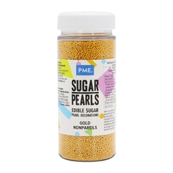 PME Sugar Pearls Nonpareils 100g - Gold