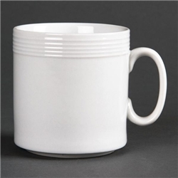 Olympia Linear Mugs 220ml 8oz (12 Pack)