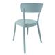 Bolero Mila Café Chairs Icy Blue (2 pack)
