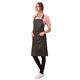 Chef Works Urban Wet Look Boulder Bib Apron Black and Brown