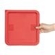 Hygiplas Square Food Storage Container Lid Red Large