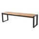 Bolero Acacia Wood and Steel Industrial Benches 1600mm (2 pack)