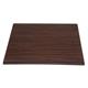 Bolero Pre-drilled Square Tabletop Dark Brown 600mm