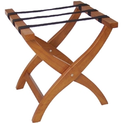 Bolero Wooden Suitcase Stand Honey