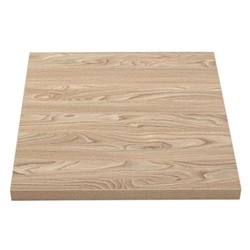 Bolero Pre-drilled Square Tabletop Antique Natural 700mm